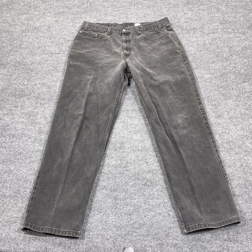 Vintage Levis 550 Jeans Mens 36x30 Black Relaxed Fit Dark Wash
